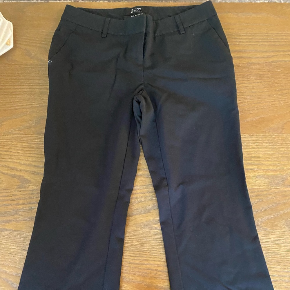 Body by Victoria flare leg dress pant tag says 2 reg but more like a 2 short